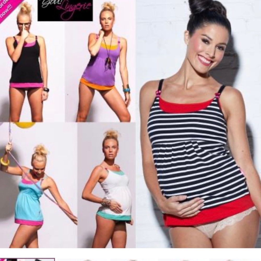 Sold!! Set of 4 You! Lingerie nursing tank set